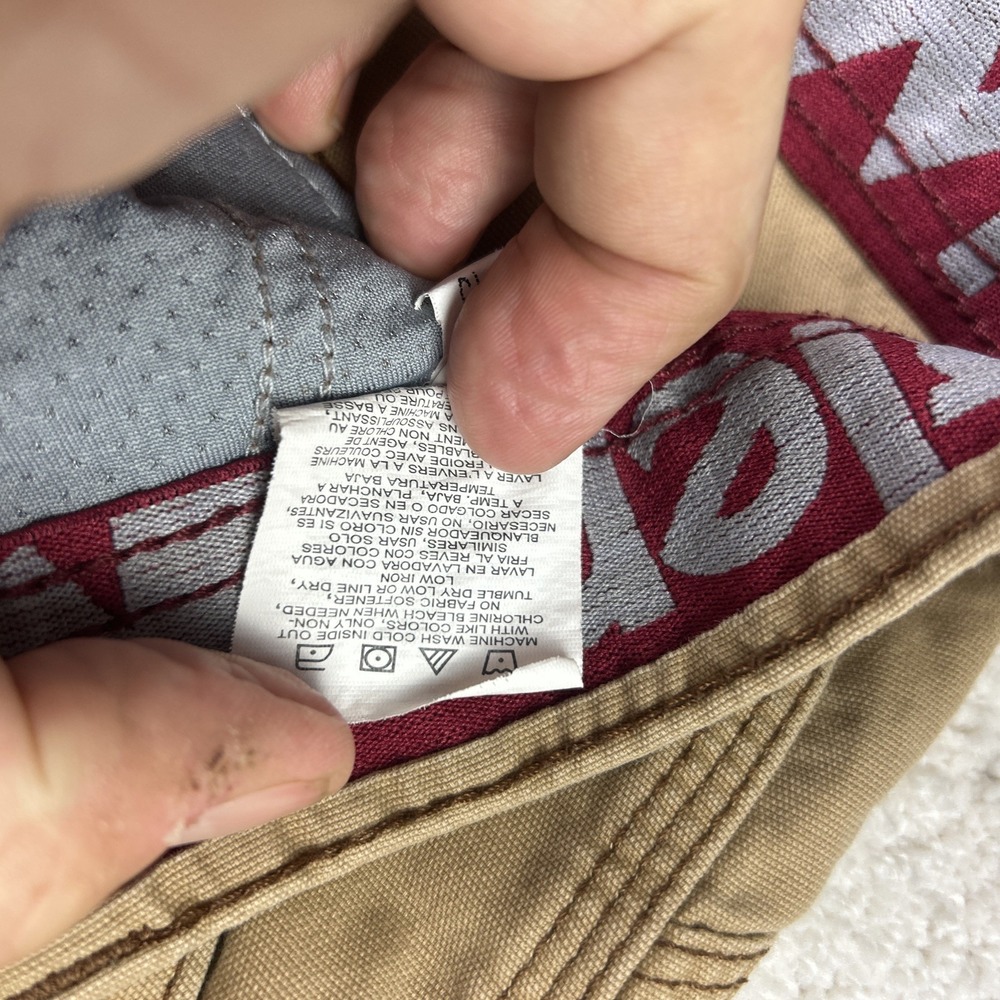 Wrangler Pants Mens 36x32 Tan Brown Cargo Stretch Nylon Outdoor Lightweight Gorp - Picture 10 of 14